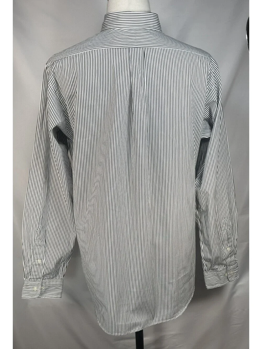 Ralph Lauren Classic Striped Oxford Button Up Black Mens L
